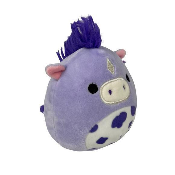Squishmallows Kellytoy Purple Meadow the Spring Horse Spotted Farm Stuffed Pony - Picture 2 of 11